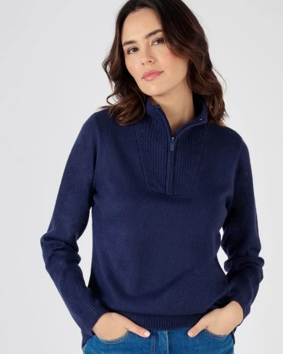 Pull col camionneur zippé