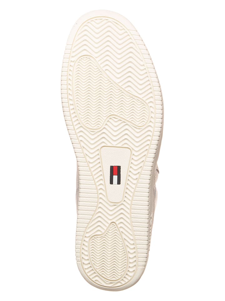 Tommy Hilfiger Shoes Leder-Sneakers in Creme günstig kaufen 44