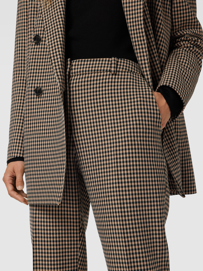 Stoffhose mit Viskose-Anteil Modell 'Tamata' in camel
