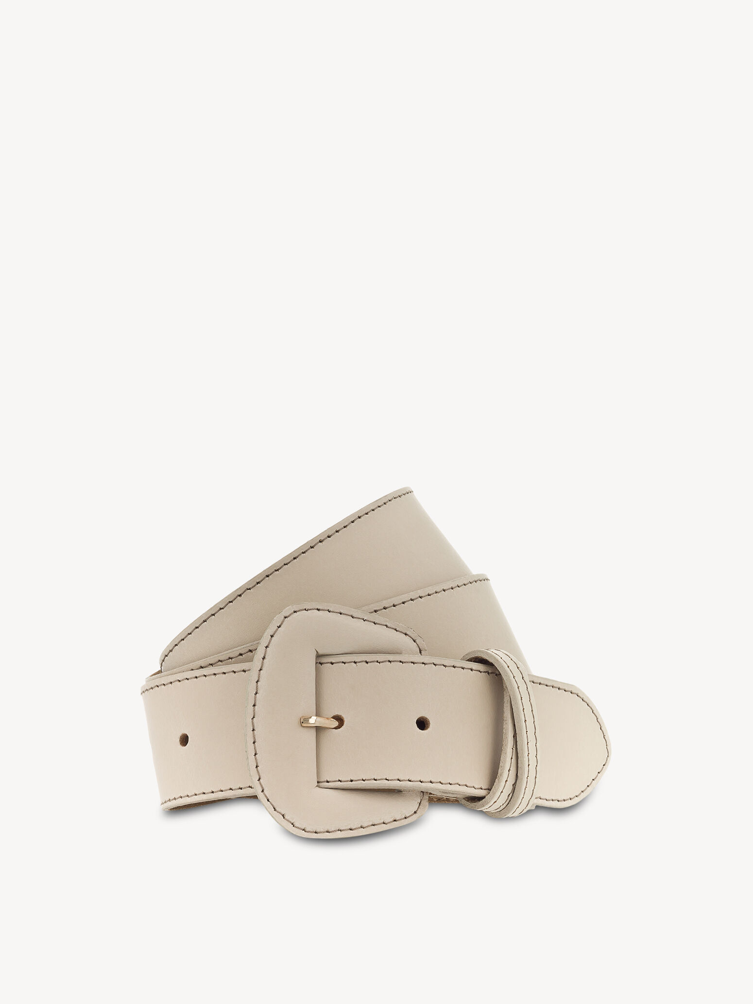 Ceinture de taille en cuir - beige