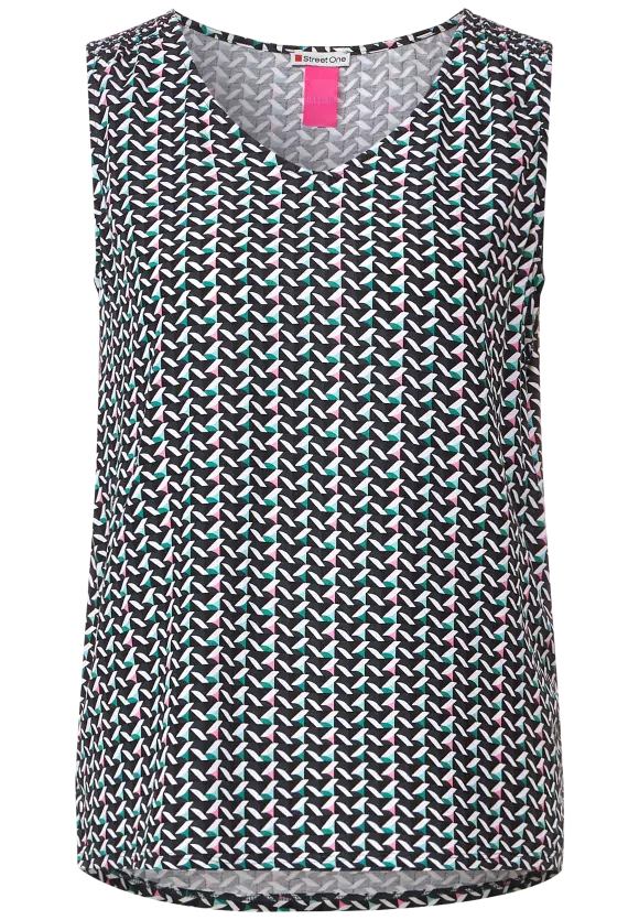 Street One Printtop mit Raffung