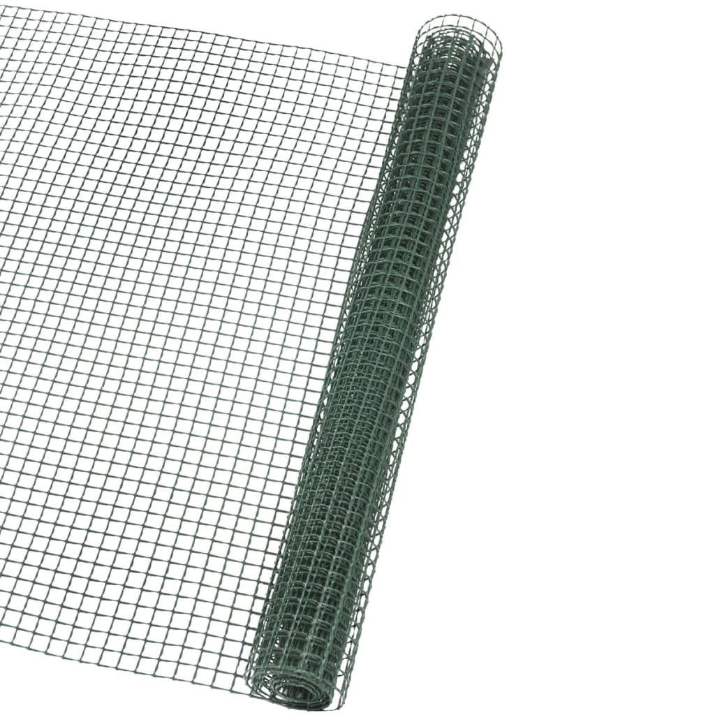 Nature Gartenzaun Schweißgitter-Gartenzaun 20x20 mm 1x3 m Grün, (2-St)