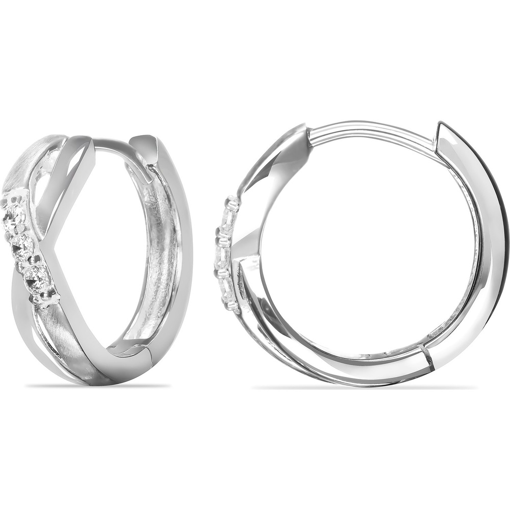FAVS Créoles 925 Argent Boucles d'oreilles