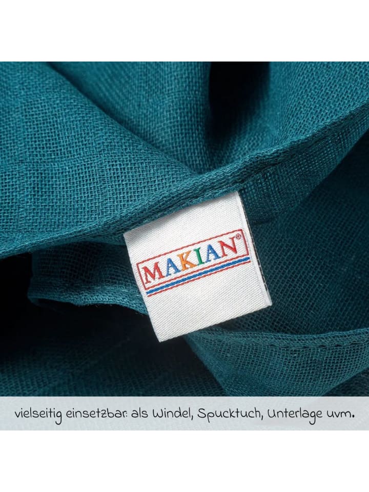 Makian Mullwindel / Mulltuch 8er Pack 80 x 80 cm - Patina in gruen,grau günstig kaufen onesize