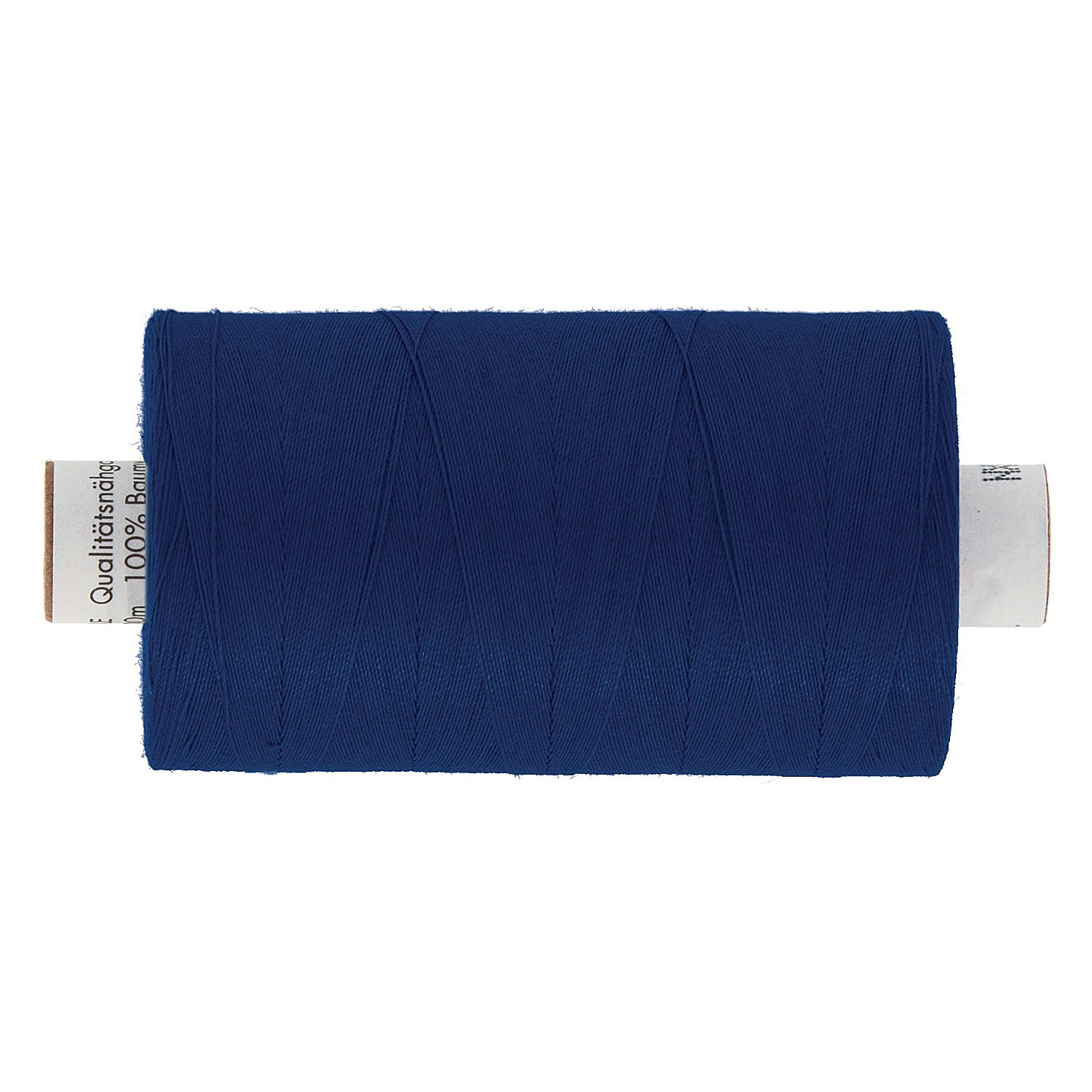 buttinette Baumwoll- und Quiltgarn, Stärke: 50, 1000m-Spule, blau