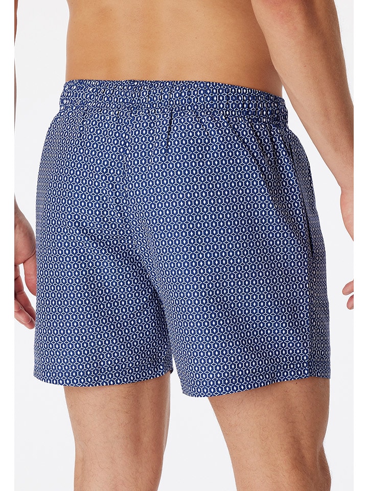 Schiesser Badeshorts in Dunkelblau/ Weiß günstig kaufen