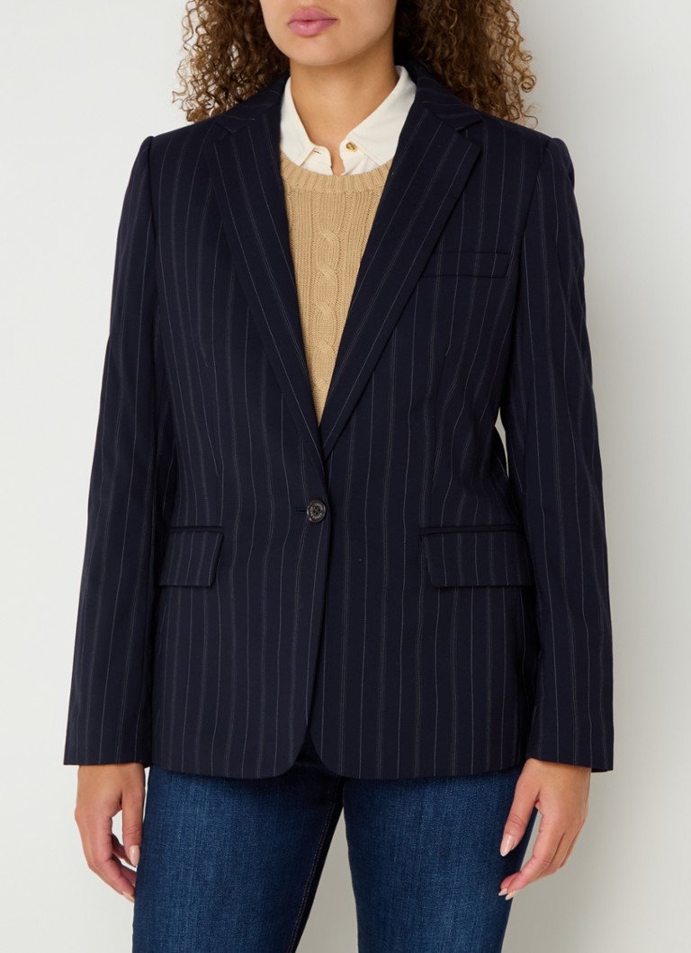 Σακάκι Ralph Lauren από μαλλί με ρίγες και πέτα