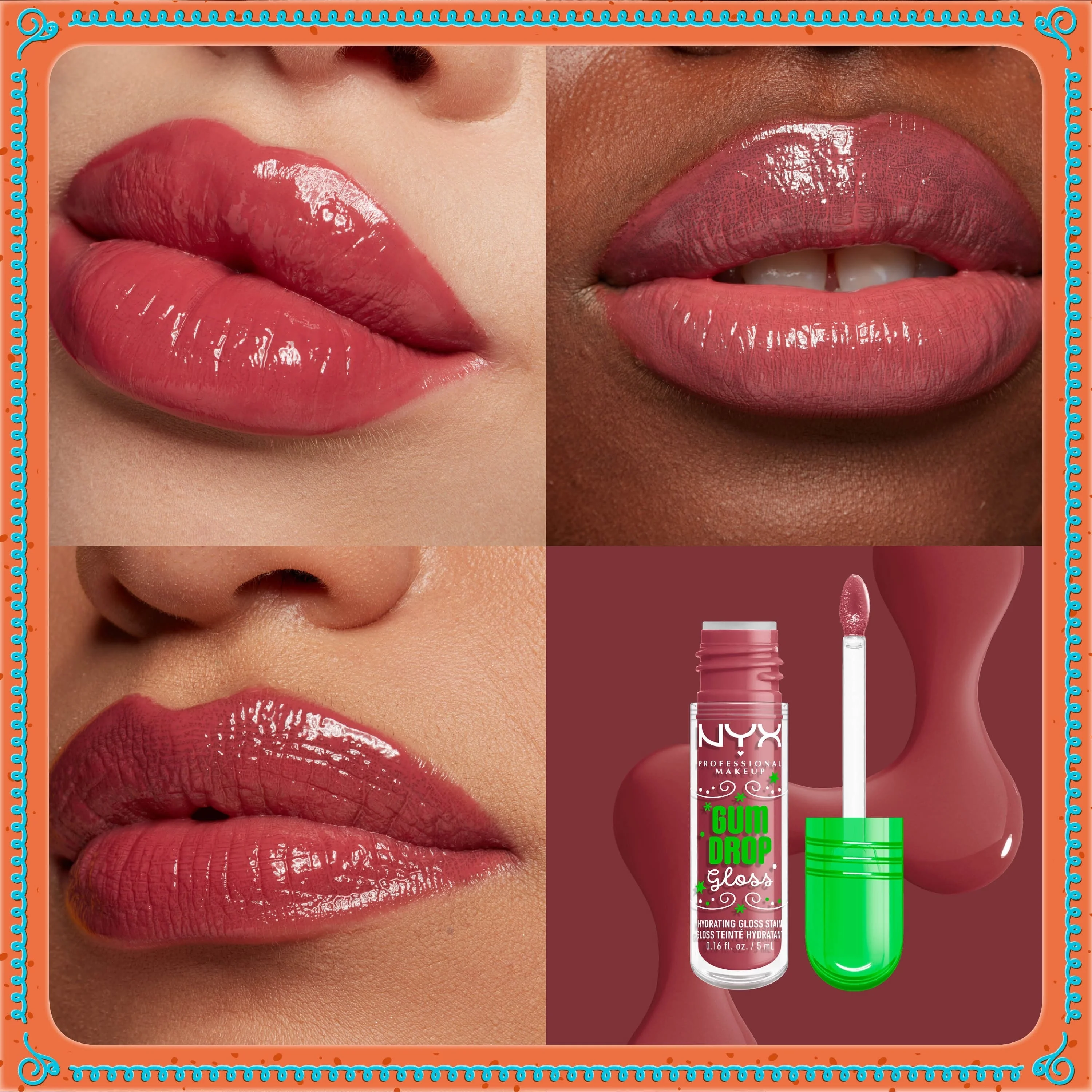 Labbra Holiday Gum Drop Gloss - Glansende