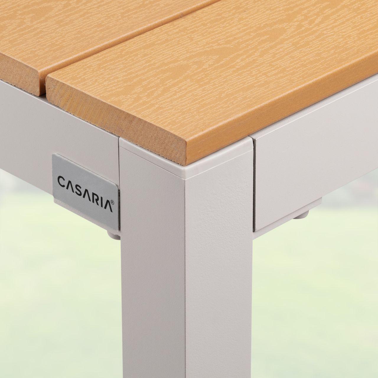 Casaria Garten-Sitzgruppe Bern 5-tlg. Creme Alu WPC