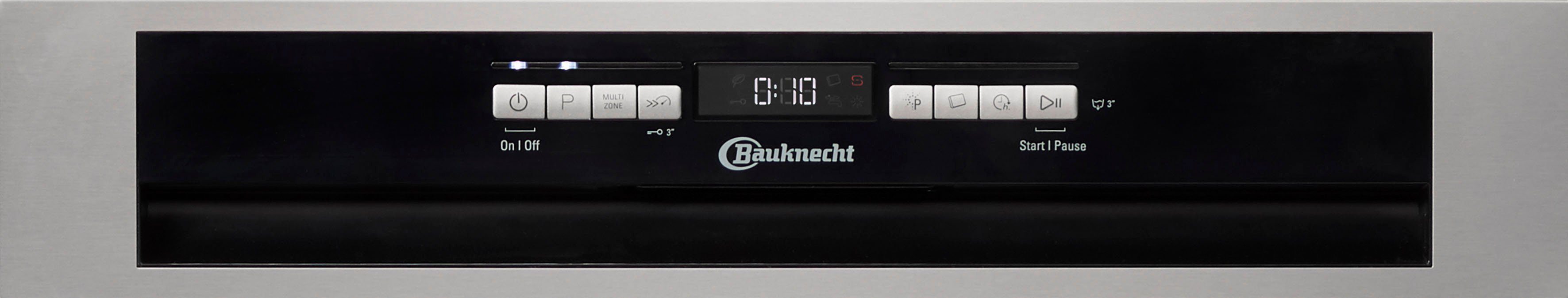 BAUKNECHT teilintegrierbarer Geschirrspüler, BBO 3O539 PLGT, 14 Maßgedecke