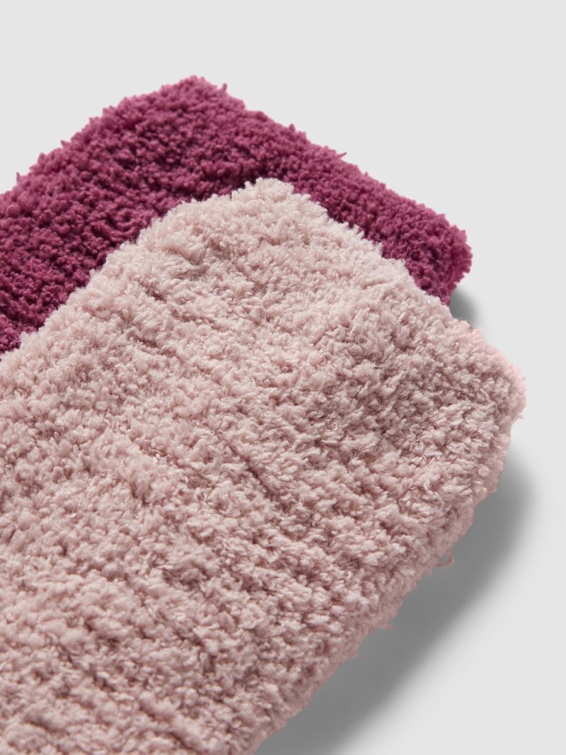 Socken mit Strukturmuster in hellgelb