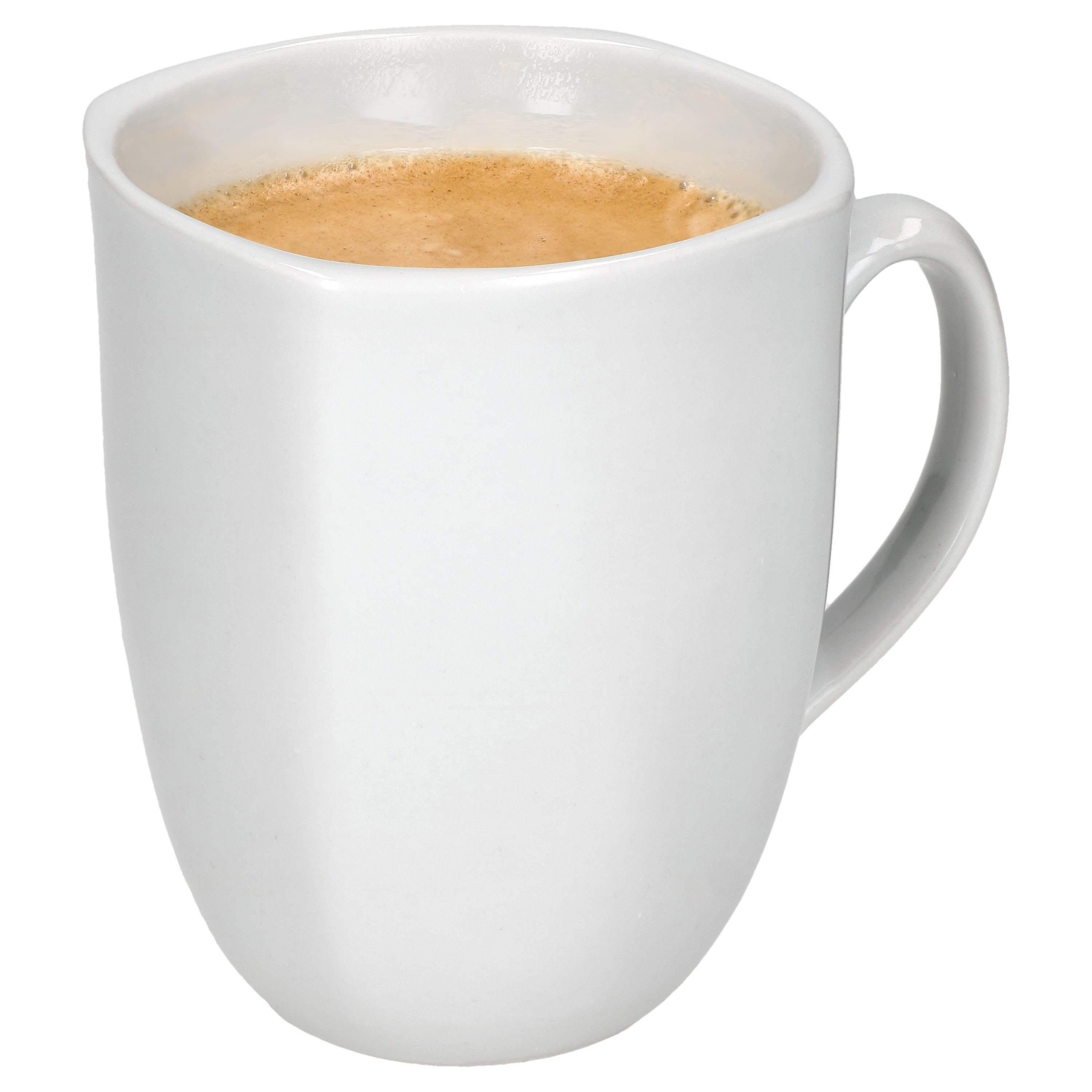 MamboCat Becher 6er Set Lotta Kaffeebecher 300ml weiß Porzellan, Porzellan