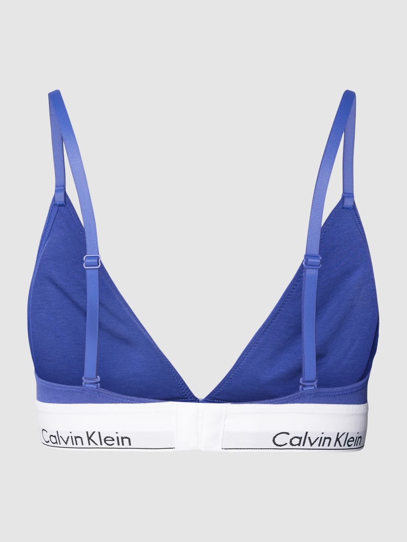 Triangel-BH mit elastischem Logo-Saum in lila