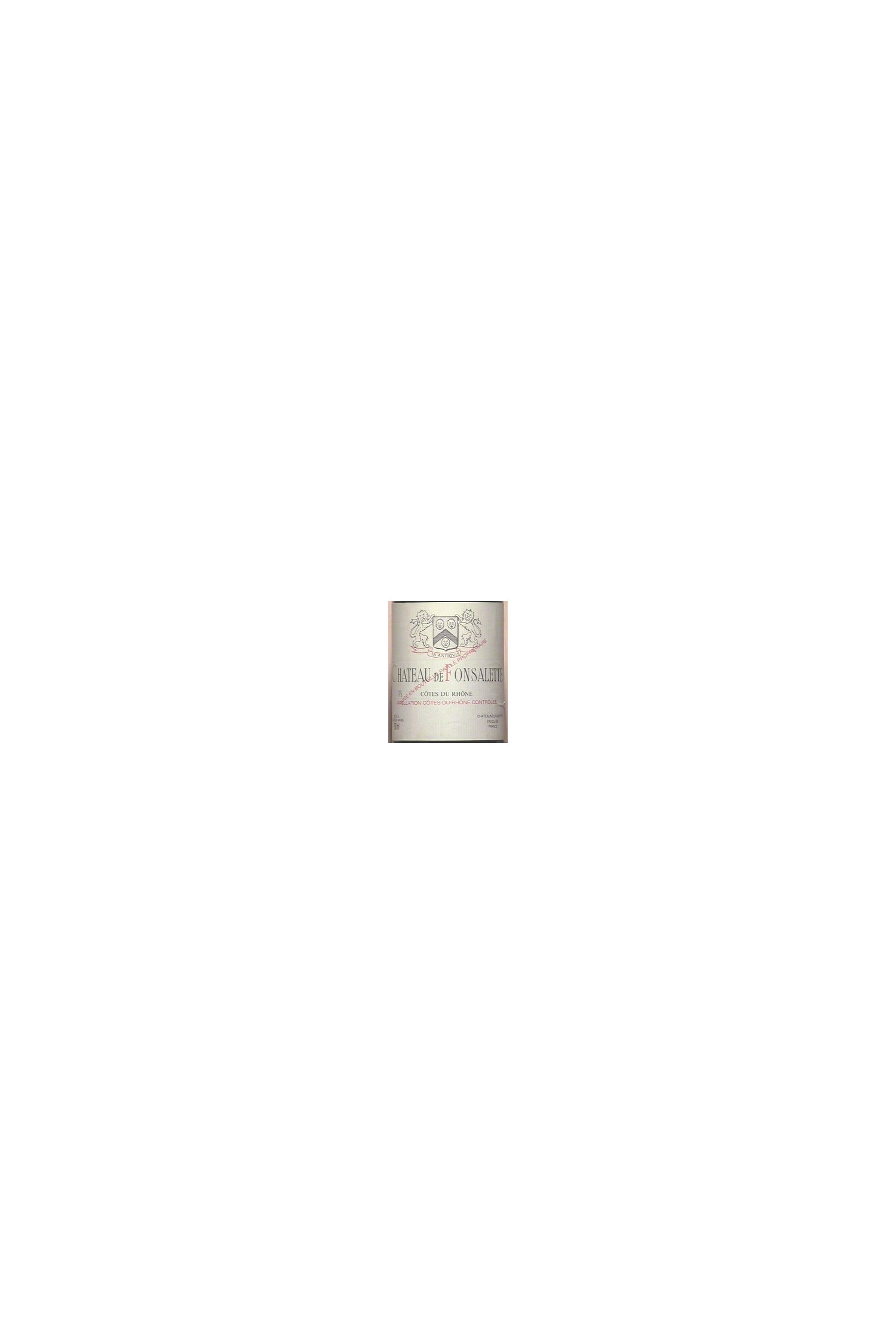 Château De Fonsalette 2003, Côtes du Rhone