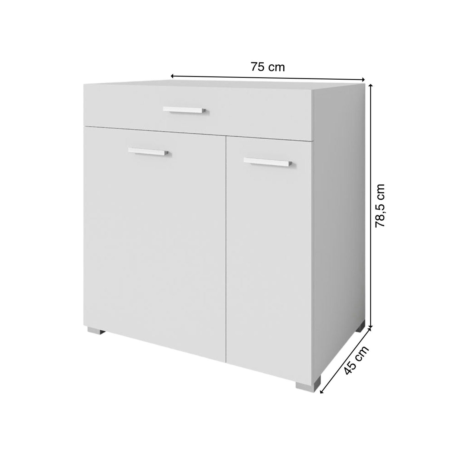 STADO Wäscheschrank Wäscheschrank, Badmöbel, Waschmaschinenschrank, Badschrank