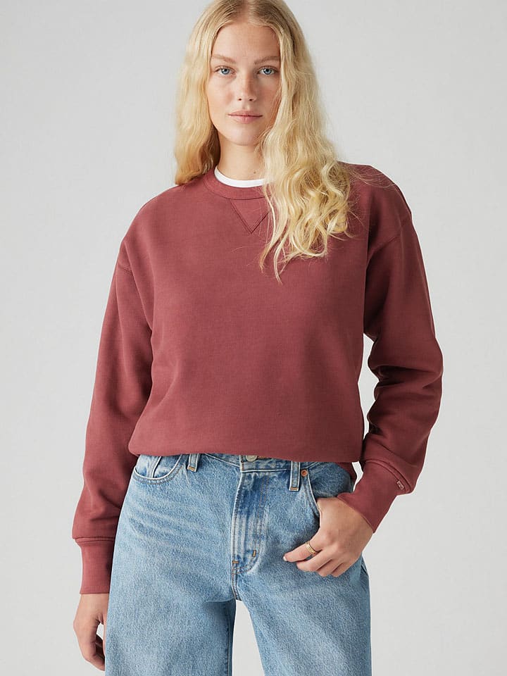 Levi´s Sweatshirt in Bordeaux günstig kaufen