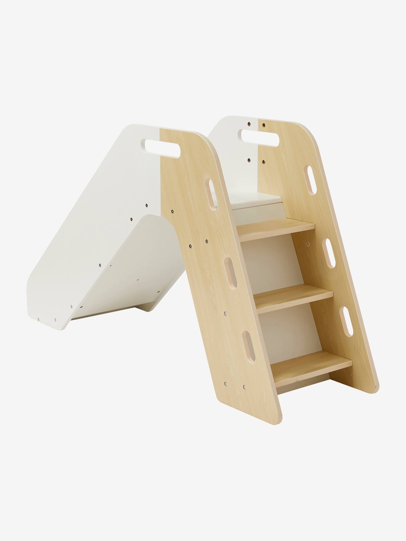 Toboggan bébé en bois FSC® blanc