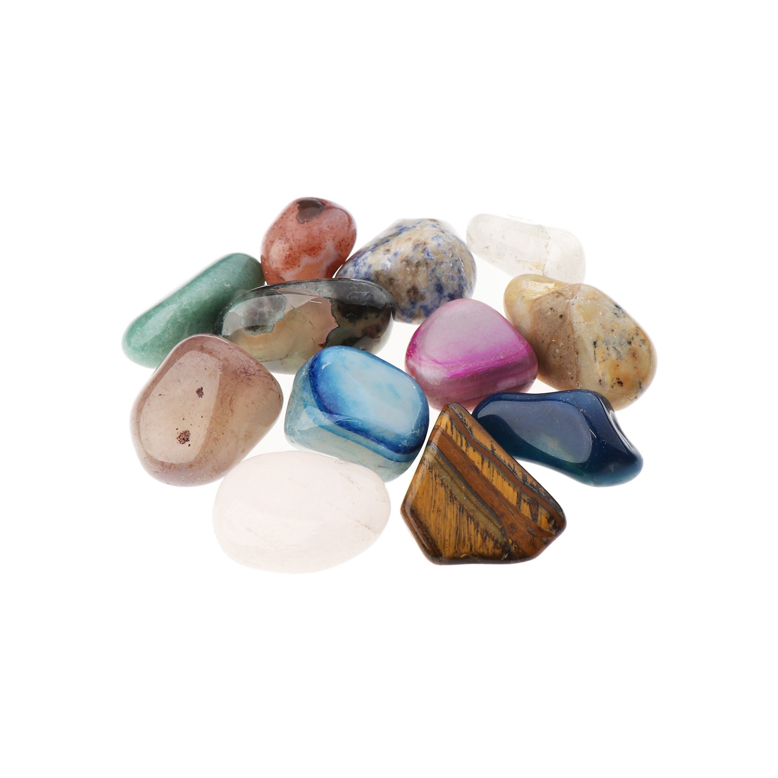 NKlaus Mineralstein 300g Trommelsteine Multi Mix 35 - 40 mm Heilsteine Edelsteine Schmuck