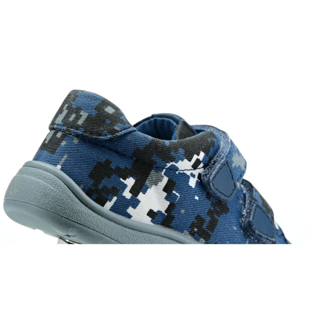 Protetika Roby Blue Canvas Barfußschuhe Klett