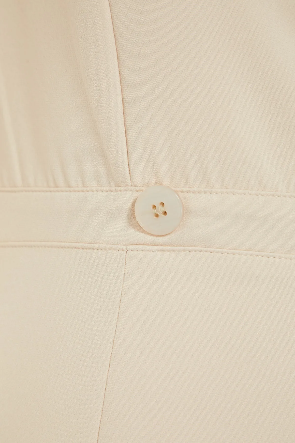 Trendyol Collection  Ecrufarbenes Jacke-Webkleid TWOSS20EL0407