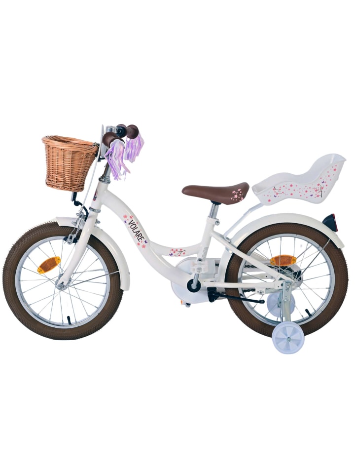 Volare Kinderfahrrad Blossom für Mädchen Fahrrad 16 Zoll Kinderrad in Weiß 3 Jahre günstig kaufen onesize