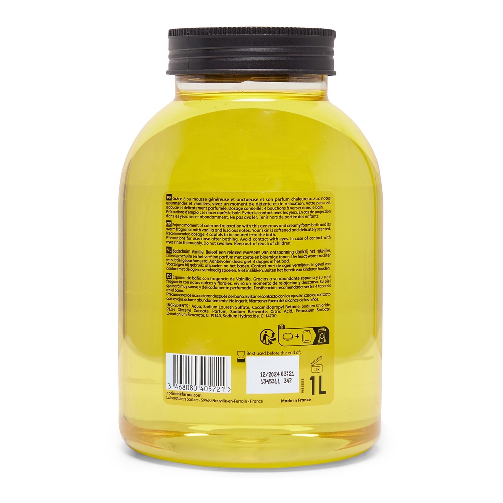 corine de farme Bain moussant Vanille Bain moussant