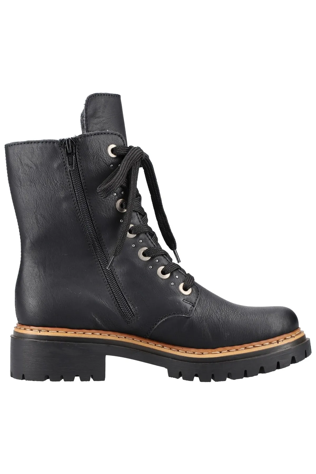 Rieker  Stiefelette - Schwarz - Blockabsatz