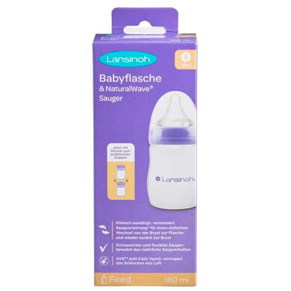Lansinoh tuttipullo NaturalWave-tutilla 160ml