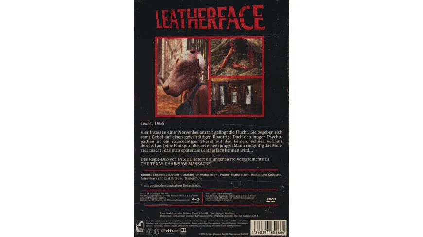 Leatherface (Uncut) - Limited Collector's Edition im VHS-Design (+ DVD)