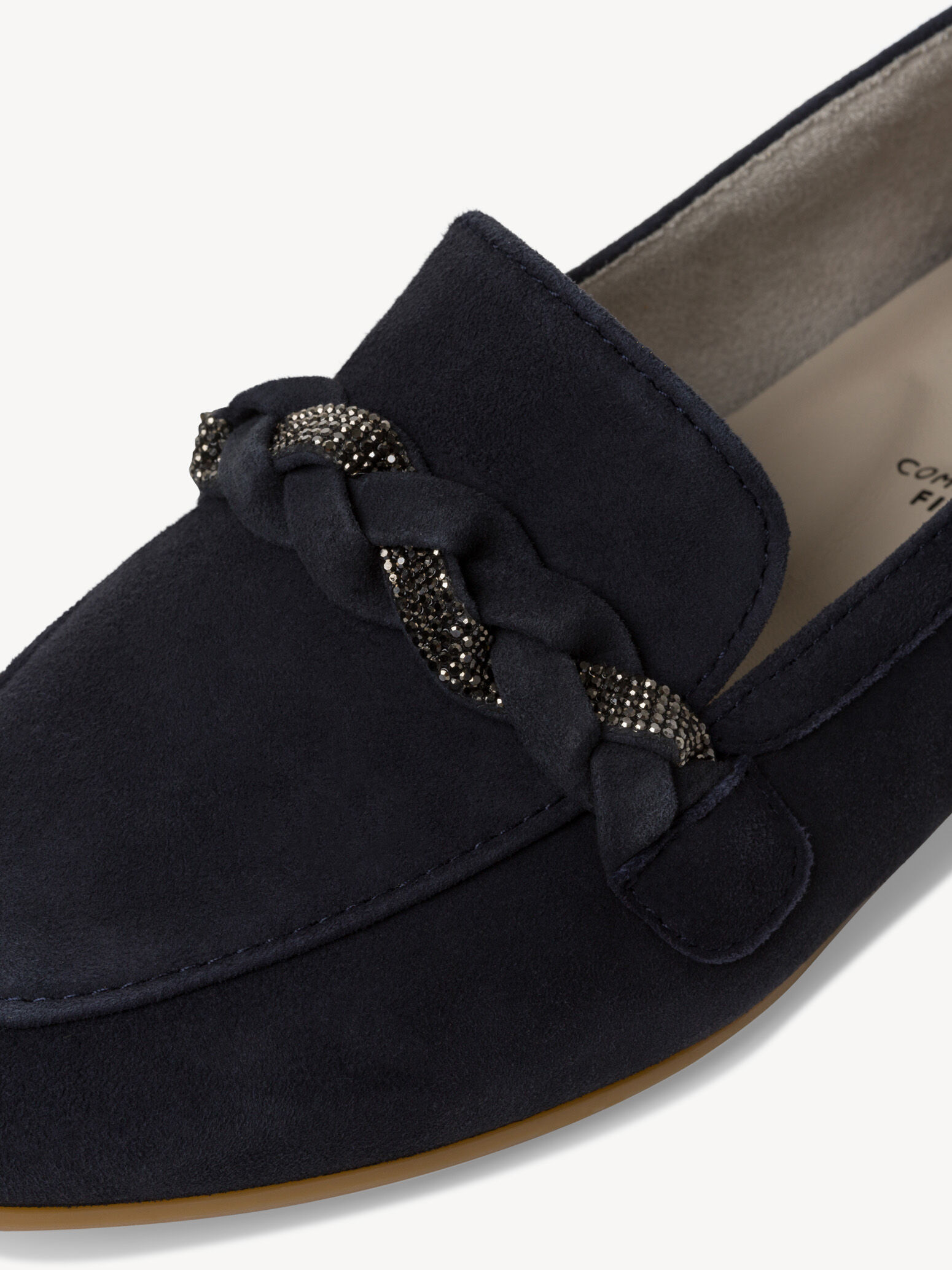 Slipper en cuir - bleu
