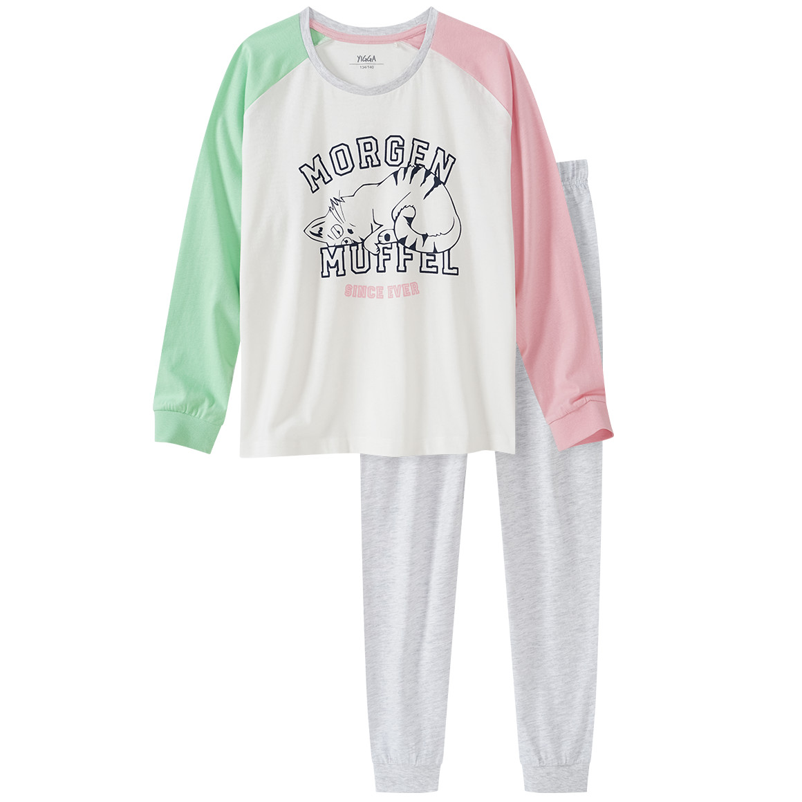 Mädchen Schlafanzug mit großem Print