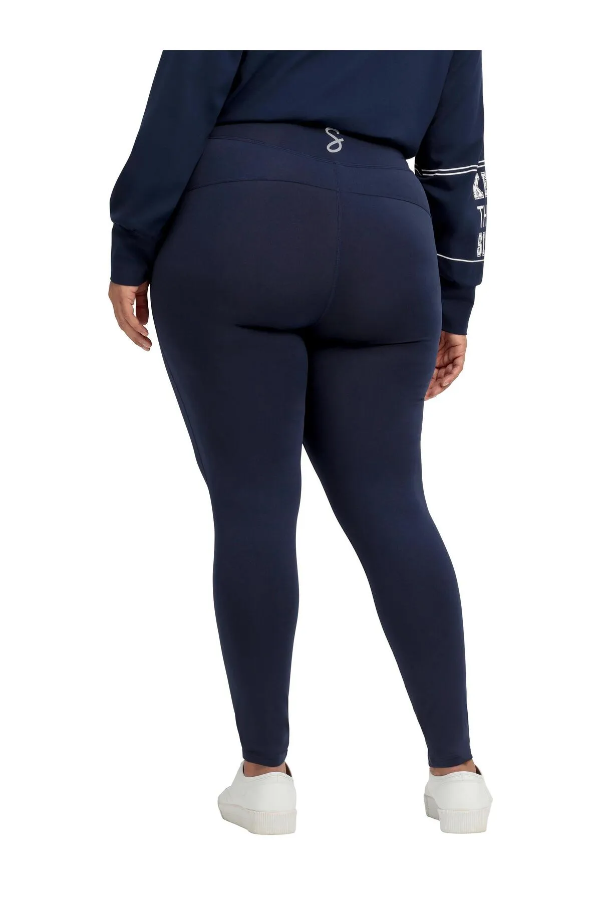 Sheego  Sport-Leggings - Blau - Mittlerer Bund