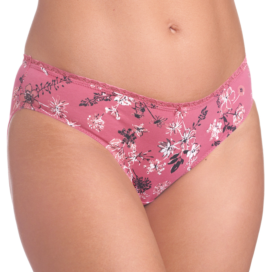 5 Damen Slips in verschiedenen Dessins