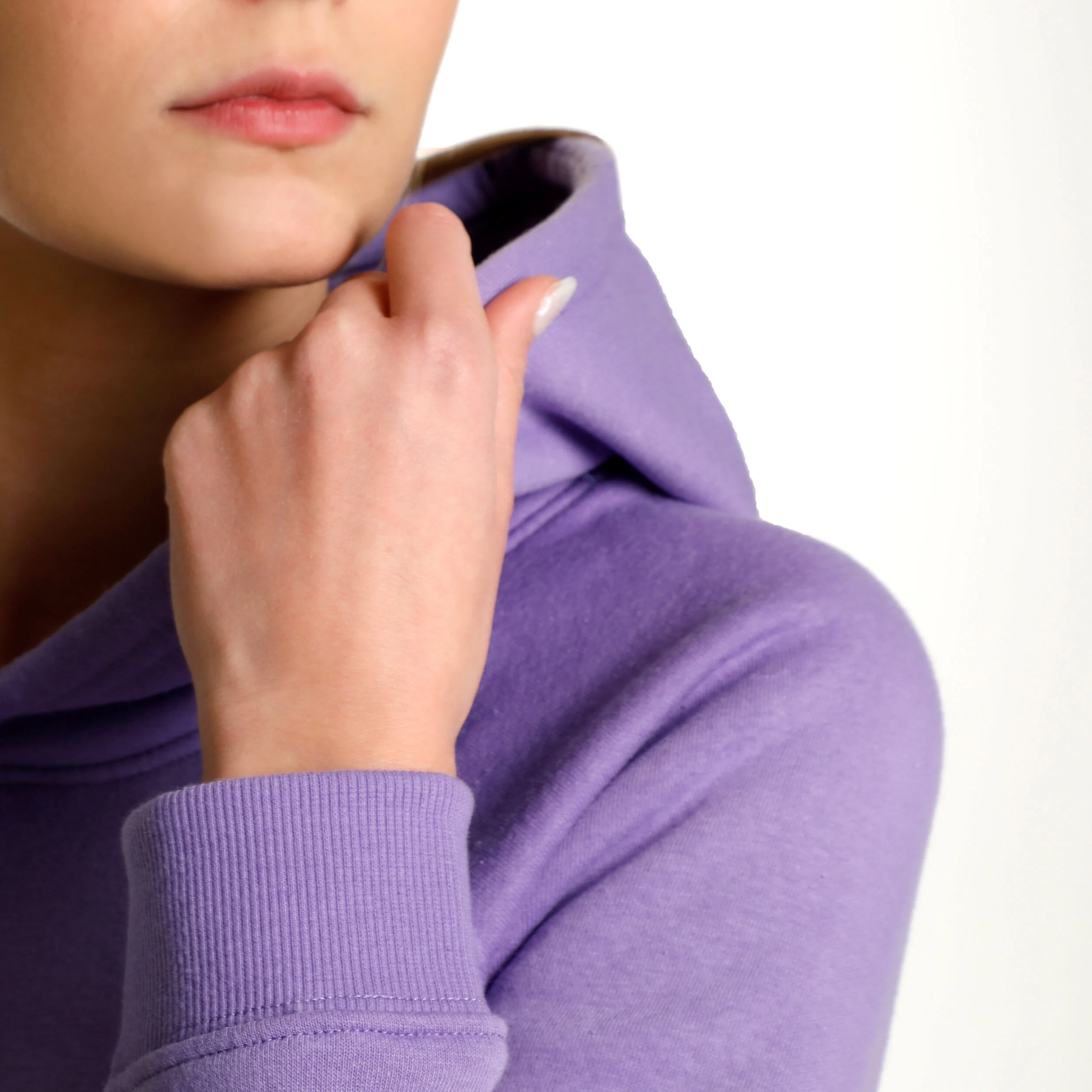AO Embroidered Logo Hoody Damen - Lila