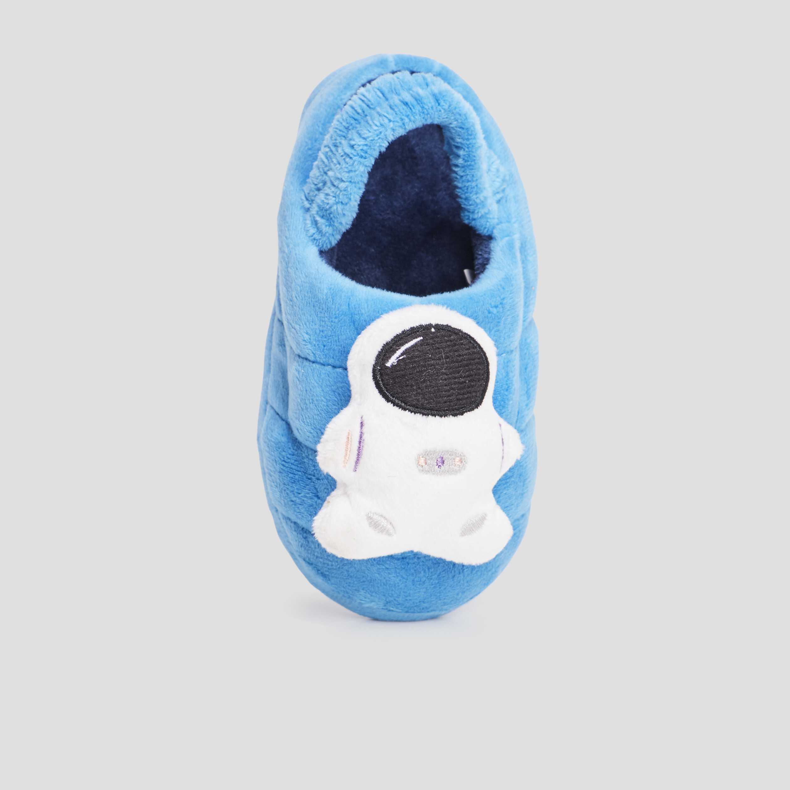 Chaussons mules avec élastique bleu garçon | La Halle