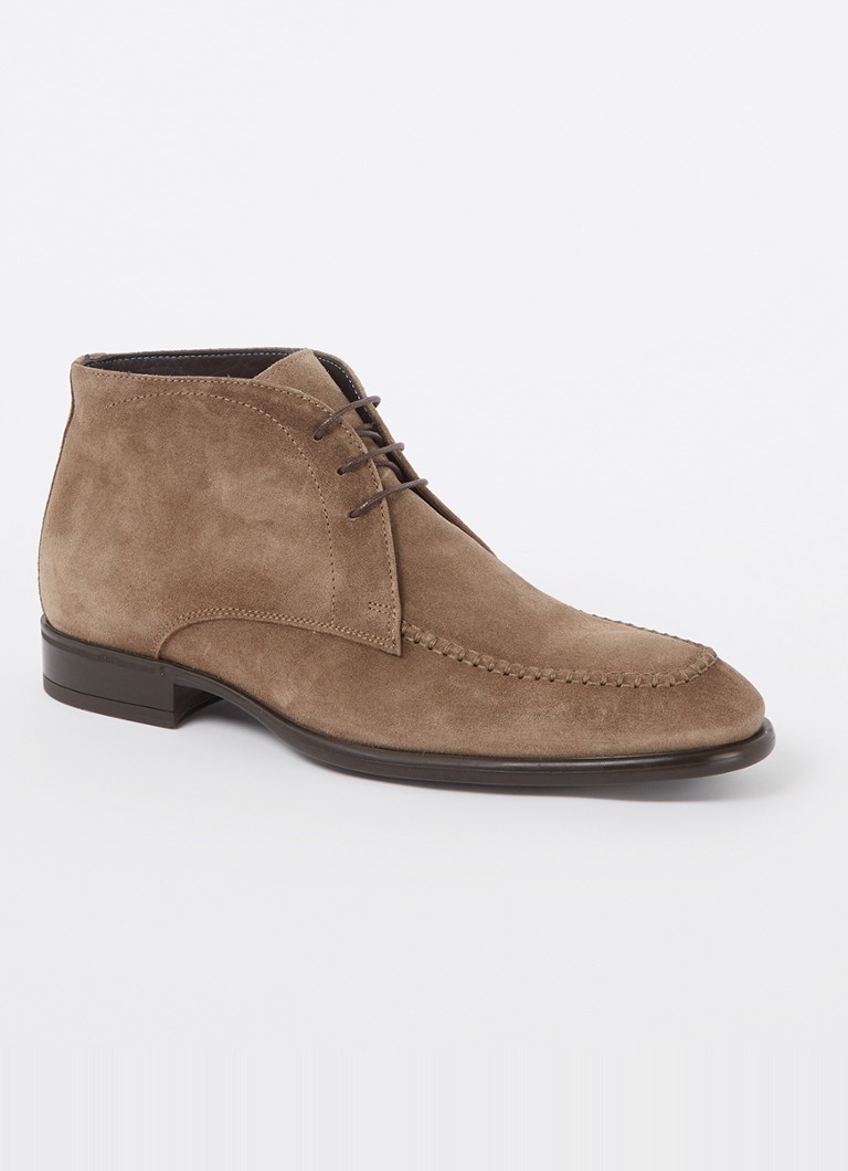 Giorgio zamszowe, sznurowane buty typu chukka