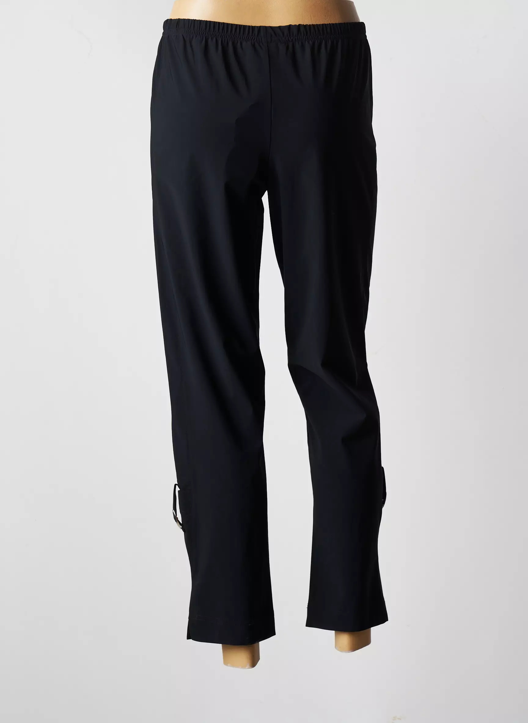 Franck Anna Pantalon7 8 Femme couleur noir