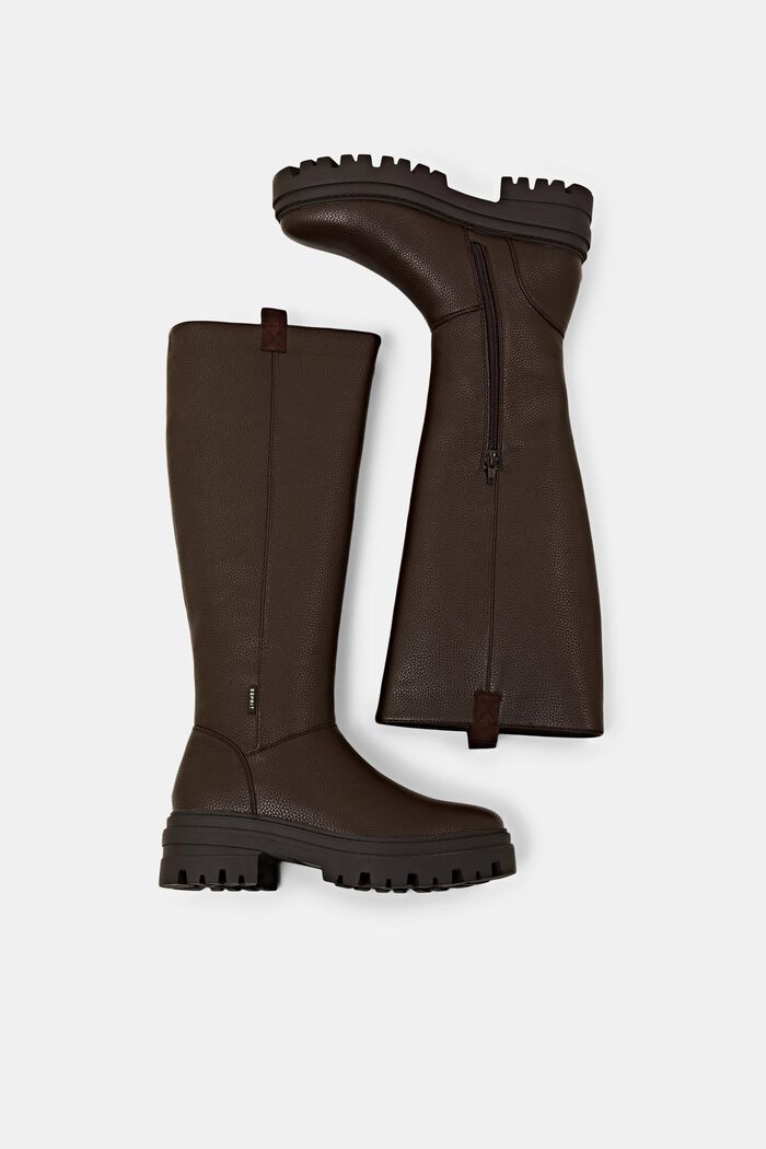 Grobe Boots in Lederoptik