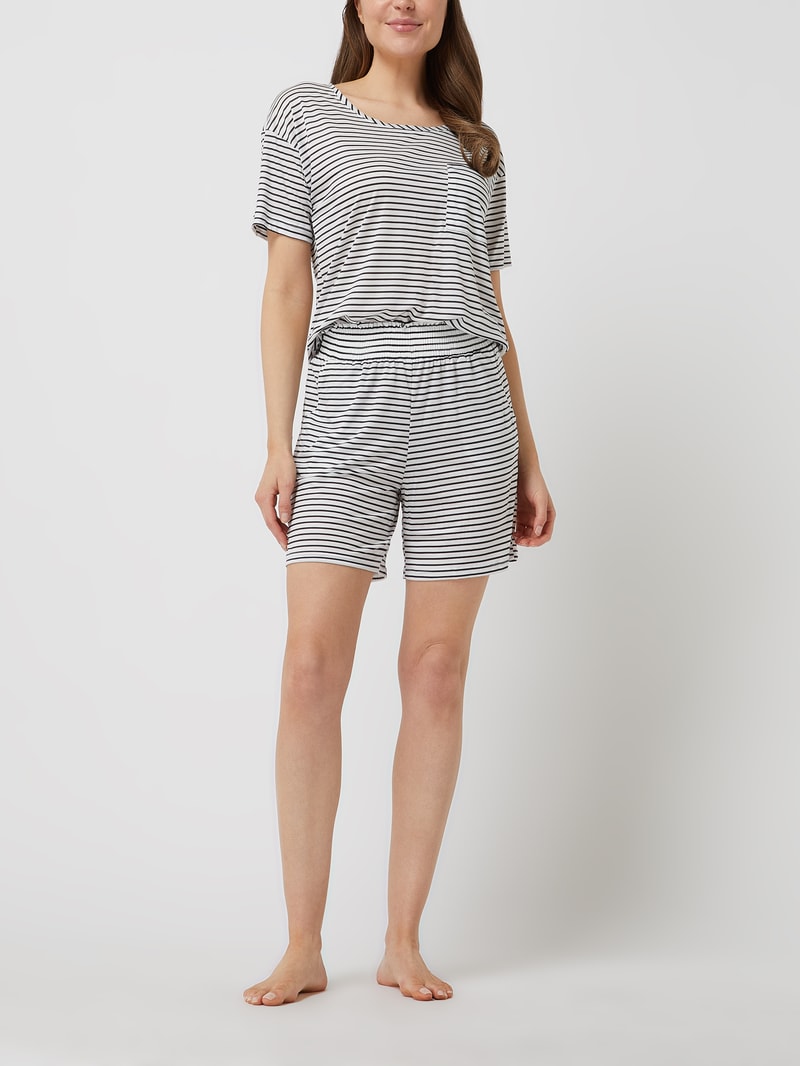 Pyjama-Hose aus Lyocell in marineblau