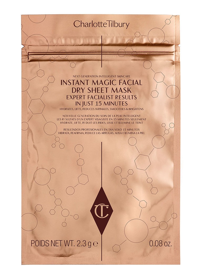 Maschera in tessuto ad asciugatura rapida Charlotte Tilbury Instant Magic - maschera
