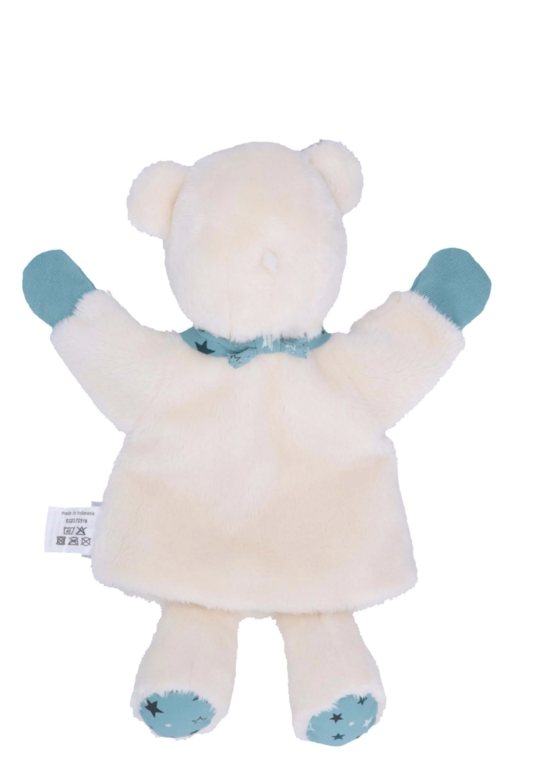 Handpuppe Eisbär Elia in Ecru fürs Kasperletheater