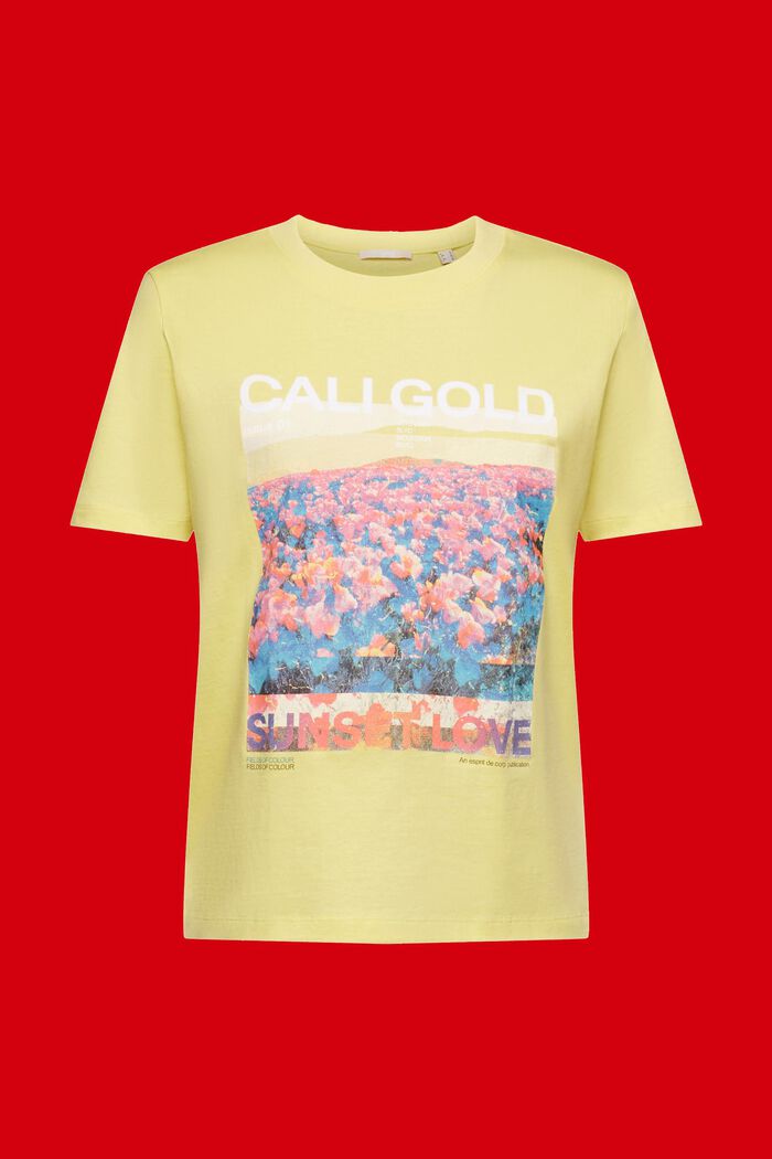 Baumwoll-T-Shirt mit Frontprint
