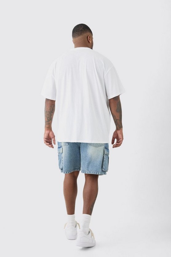 Plus T-Shirt mit Miami-Print