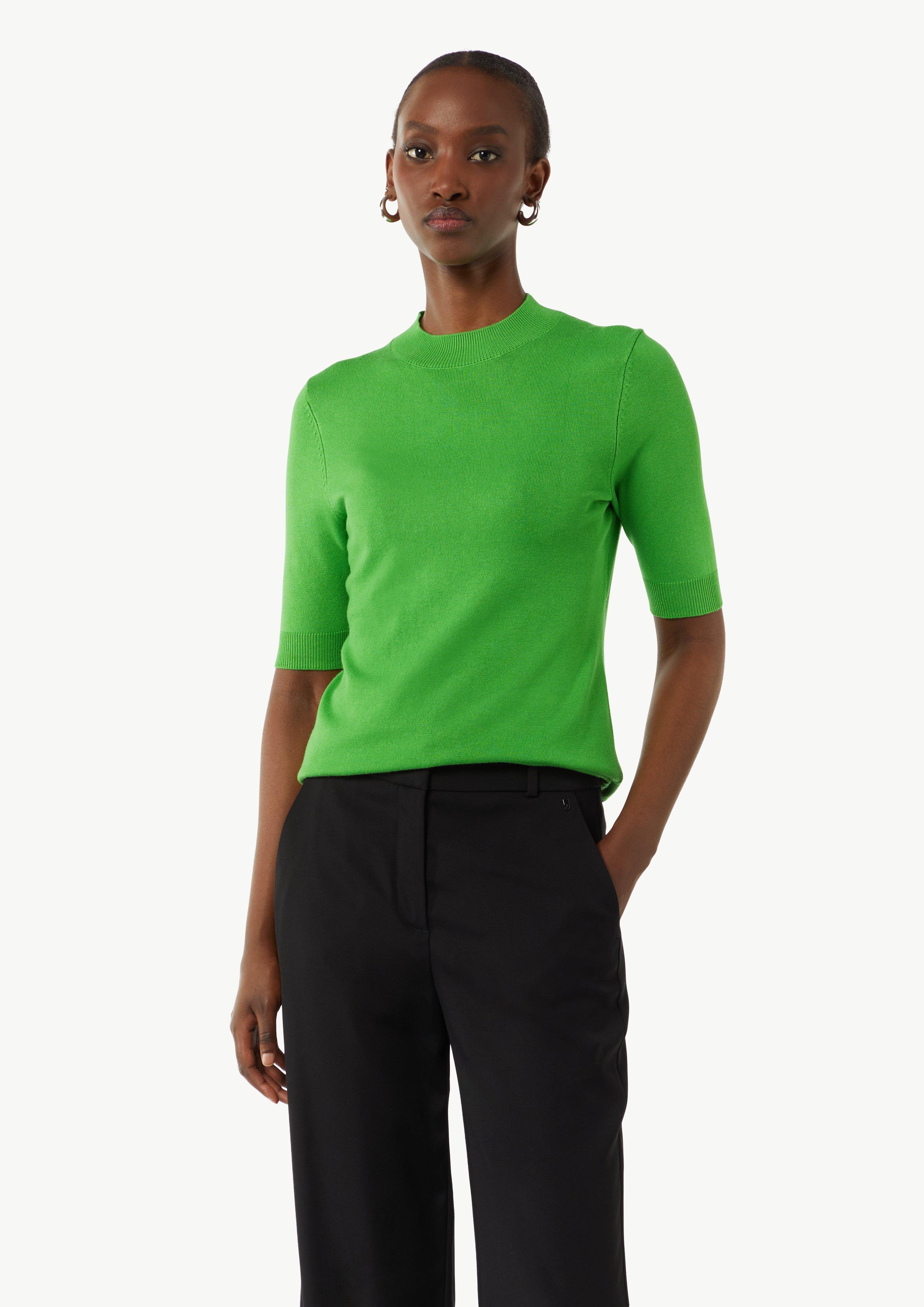 Strickpullover mit Turtleneck - grün