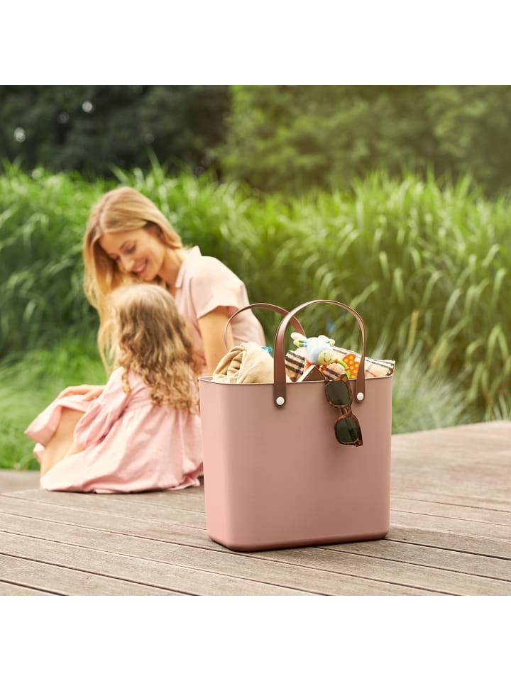 Rotho Albula Einkaufskorb 25l, Kunststoff (PP recycelt) in Linnea pink ged. günstig kaufen onesize