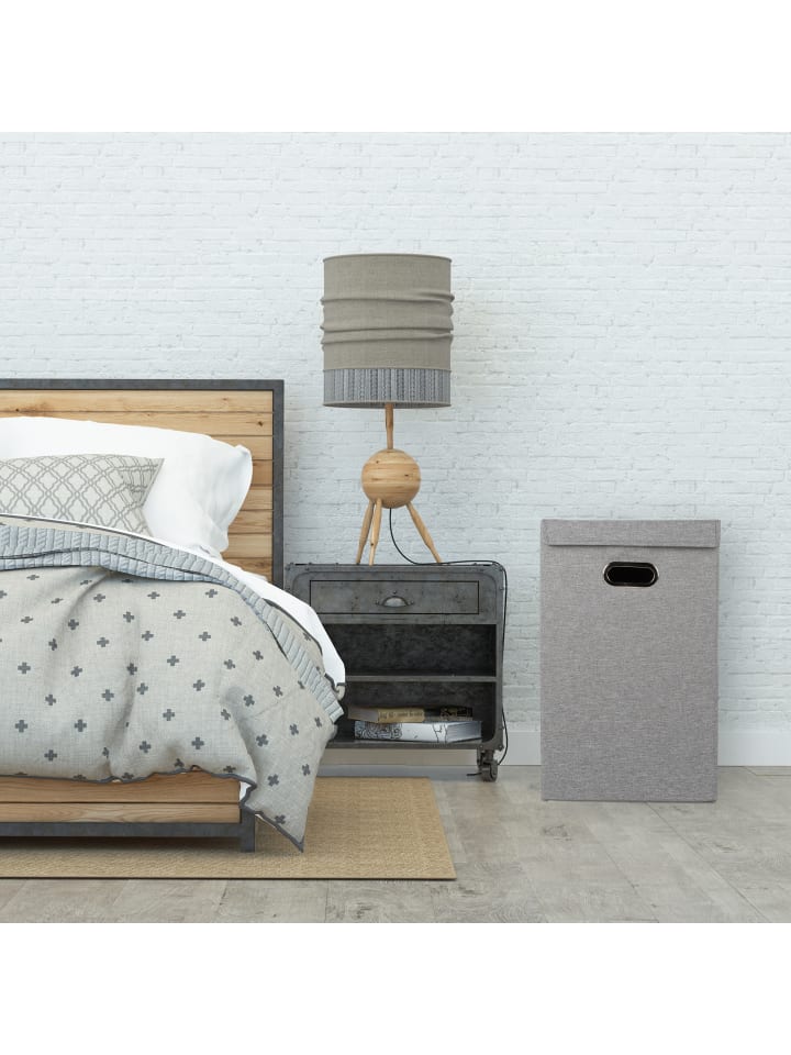 relaxdays 2x Wäschekorb in Grau - 62 l günstig kaufen onesize