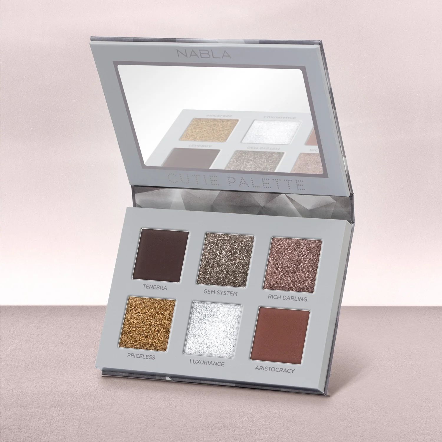 Occhi Cutie Palette Platinum - Paletă de farduri de pleoape, Fard de pleoape compact