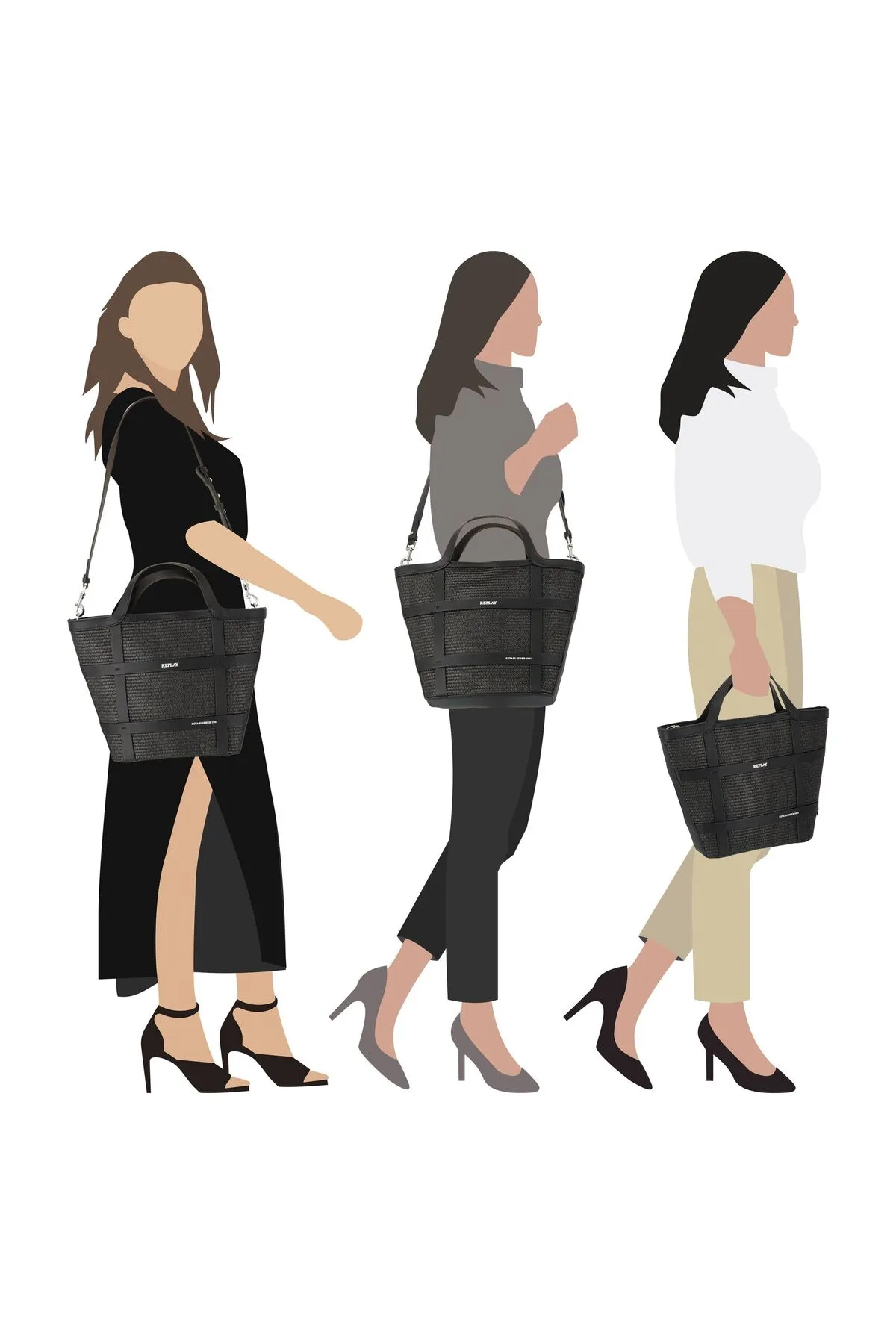 Replay  Shopper Tasche 23 cm