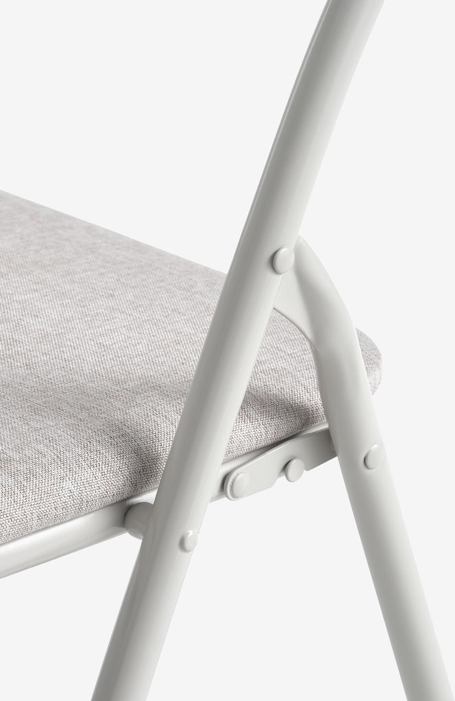 Chaise pliante VOEL, tissu VOEL couleur sable clair