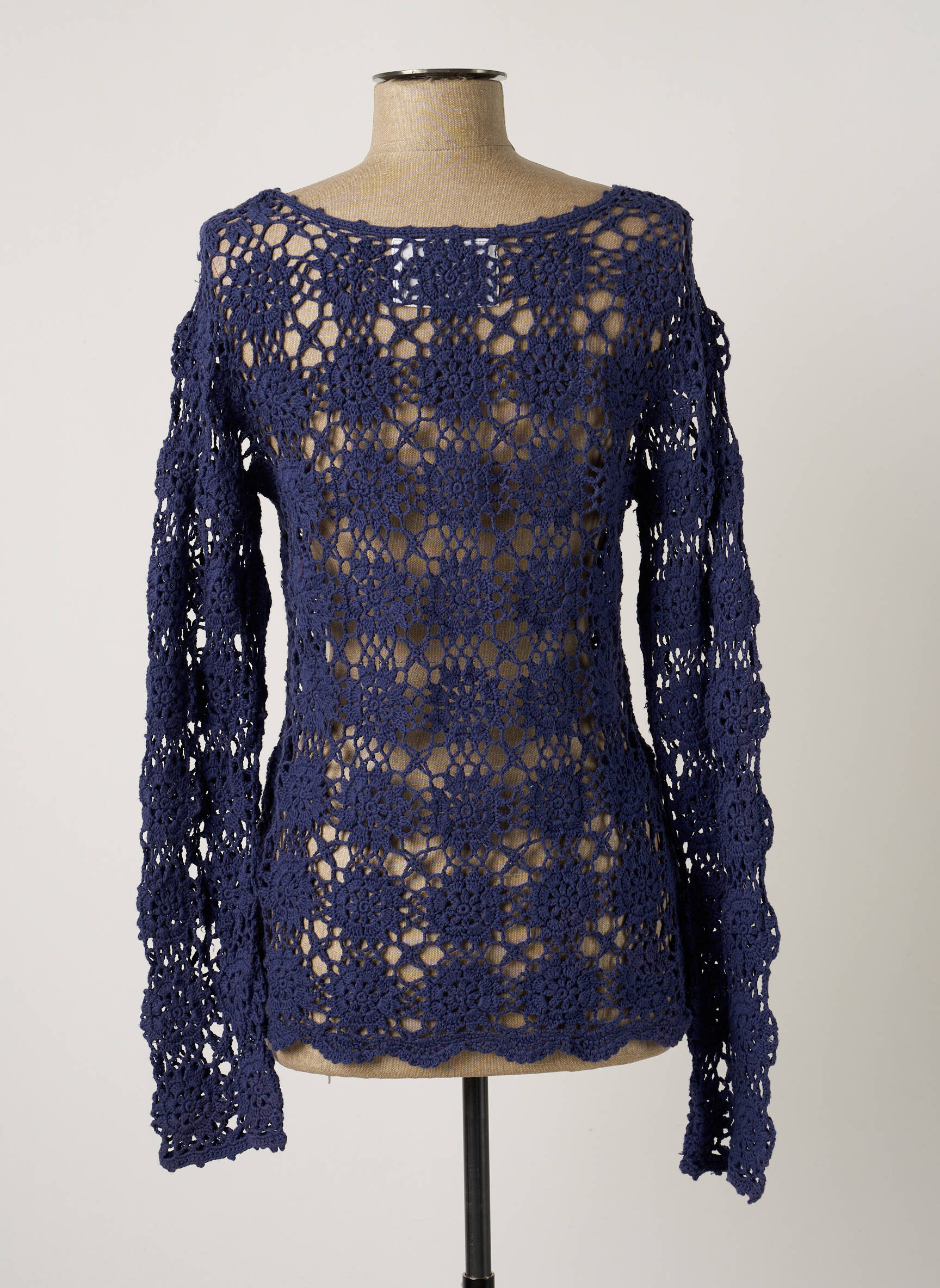 Goubi Tuniquemanchelongue Femme couleur bleu